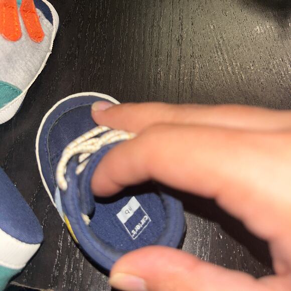 Carter's Child of Mine Set Bundle of 2 Shoes Baby Boys Newborn NB - Picture 8 of 8